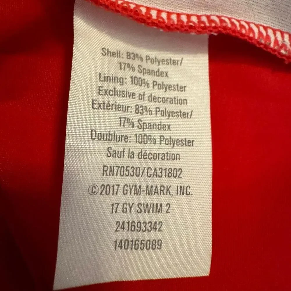 Gymboree Kid's Red Short Sleeve Rash Guard Size 3T